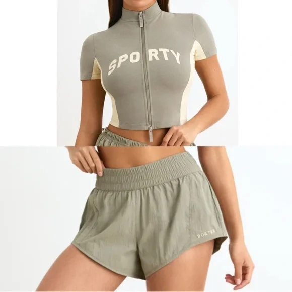 Oh Polly Shorts New Botee Sporty Set Shorts And Top Size Xs